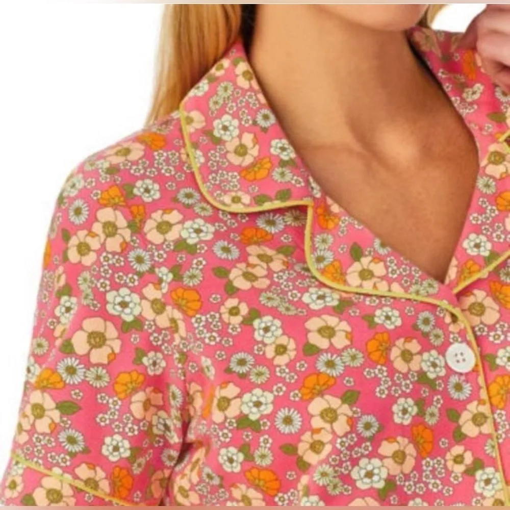 BEDHEAD RETRO FLORAL Short Sleeve Classic Shorty PJ Set, Medium (NWT) - Picture 2 of 15